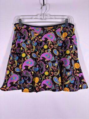 Sparkle Skirts Paisley Print Athletic Skort Tennis Pickleball Running Golf XL